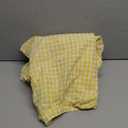 Womens Gingham Pajama Set 2 Piece Cotton Short Sleeve Plaid Ruffle Pjs Outfits Lounge Babydoll Shirt Sleepwear (Small)