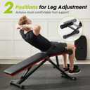 OLIXIS Adjustable Weight Bench for Full Body Strength Training, Foldable Workout Bench with Incline Flat Positions, 795 lbs Capacity Dumbbell Bench for Home Gym, Sit Up, Press, and Ab Exercises