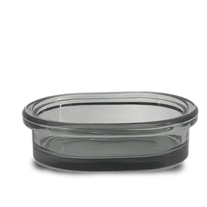 Splash Home Ponta Glass Soap Dish - Smoke