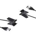 2 Pcs Black Charger Compatible for Fitbit Alta, Replacement USB Charging Cable Clip for Fitbit Alta Fitness Tracker 100cm / 3.3ft Arm and Wristband Technology, Charging Cables Accessories