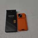 SSLOTSCASE for iPhone 17 Pro Case with Card Holder & Camera Stand & Kickstand & Slide Camera Lens Cover & Wallet, Military-Grade Heavy Duty Men Women Phone Case Cover for iPhone 17 Pro 6.3'', Orange