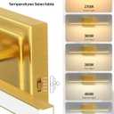 VOLISUN Bathroom Vanity Light 24 inch, 14W Dimmable 5CCT Led Bathroom Light Fixture Over Mirror, Gold Bar Vanity Light for Bathrooms-ETL Certificated