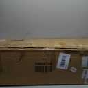 7.5ft Artificial Snow Flocked Hinged Christmas Tree with Metal Stand