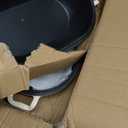 Enameled Cast Iron Dutch Oven for Sourdough Bread Baking,9 x 5-4/5 Inch Oval Cast Iron Bread Pan with Lid,Dutch Oven for Homemade Sourdough Baking,2.8QT Meatloaf Pan,Oven Safe (Beige)