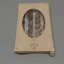 Spiral Taper Candles Brown Short Candle Sticks Unscented Smokeless Twisted Candlesticks for Fall Decor Holiday Dinner Party Christmas Decorations-7.5inch-4pack