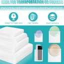 Zubebe 200 Pack Cushion Foam Pouches 4 Sizes Packing Foam Dish Packing Moving Supplies Pouches Cushioning with Fragile Labels(14 x 14 In, 12 x 12 In, 12 x 7.5 In, 7.5 x 7.5 in)