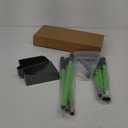 MXF Pooper Scooper, Dog Pooper Scooper Long Handle Stainless Metal Tray and Rake Set for Medium Small Dogs Heavy Duty - Use on Grass, Dirt or Gravel - Pet Supplies (Green)