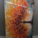 Zoyotago Large Canvas Wall Art Orange Yellow Tree Picture Modern Canvas Prints Ready to Hang for Bedroom Living Room Size 20x40, 20"L x 40"W, orange yellow tree