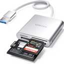USB SD Card Reader, Unitek USB 3.0 Memory Card Reader Writer Compact Flash Card Adapter for CF/SD/TF Micro SD/Micro SDHC/MD/MMC/SDHC/SDXC UHS-I Card for Windows, Mac  Aluminum [Upgrade Version]