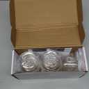 BBsecure Stove Knob Covers - 5 Pack Heat Resistant Gas Stove Knob Covers with Child Proof Lock & 3M Strong Adhesive, Oil-Proof Oven Knob Covers with Clear Transparent Design, Pet-Friendly (White)