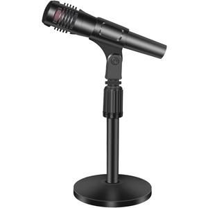 Small Desk Mic stand, Desktop Microphone Stand Adjustable Steel Table Mic Stand with Microphone Clip for Blue Yeti Snowball 10 Inch-14 Inch