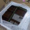 LINSY White Vanity with Mirror and Lights, 2 Glass Cabinets and Height - Adjustable Shelf & 9 Drawers Dressing Table, Makeup Desk with Glass Top & Charging Station, 3 Adjustable Brightness Modes