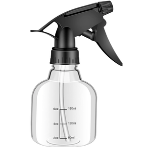 Worldity 8 Pcs Empty Plastic Spray Bottles - 8oz, Mini Refillable Bottles for Cleaning, Hair, Plant & Kitchen Use