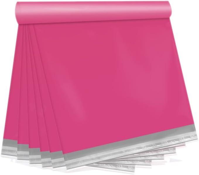 Pink Poly Mailers 14.5X19 100 Pack, Strong Adhesive Shipping Envelopes for Clothing/Shirt, Poly Bags for Small Businesses, Waterproof Mailing for Shipping, Packages Bags