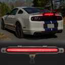 LED Third 3rd Brake Light Compatible with Mustang 2010 2011 2012 2013 2014, AR3313A613A, Red Strip Center High Mount Stop Lamp Rear Brake Lights Assembly, Smoked Len