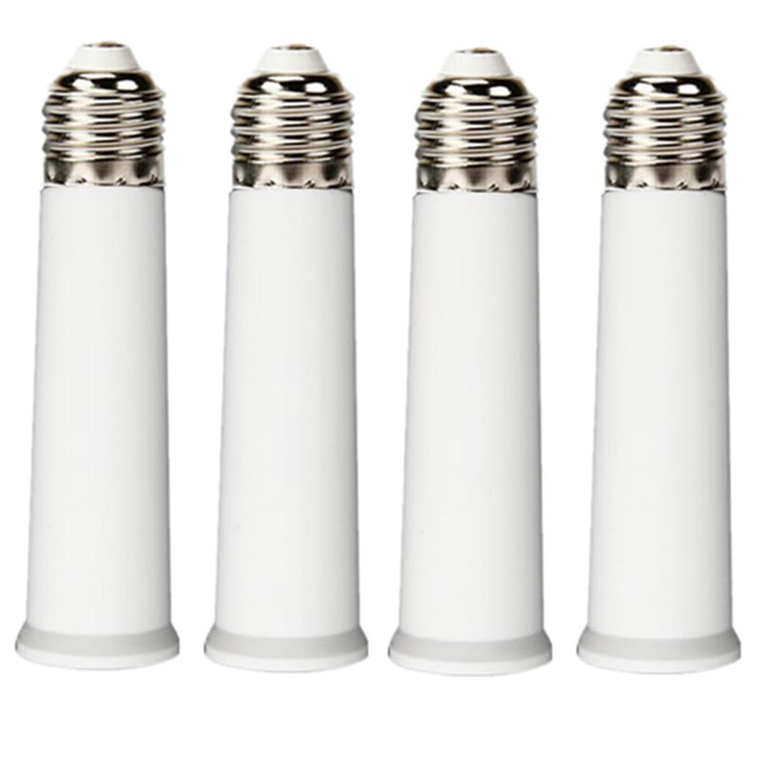 E26 Socket Extender, E26 Standard Medium Base, 4.72 inch Extension Socket Adapter, Light Bulb Socket Extension, Lamp Holder Adapter