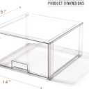 BINO | Stackable Storage Drawers, Tall X-Large - Clear | THE CRATE COLLECTION | Storage Bins With Drawers | Bathroom Organizers | Under Sink Organizer | Vanity Cabinet Home Organization
