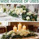 Wedding Arch Flowers (2pack),Flower Arch Stand,Flower Garland,for Wedding Outdoor Decorations Floral swags and Garlands Chair Decorations etc isle Decor,Reusable.（White）