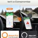 TOCOL for iPhone 17 Pro Case, Compatible with Magsafe, Full Camera Protection, Built-in Magnetic Ring, Drop Protection, Translucent Matte Phone Case for iPhone 17 Pro 6.3 inch (Black)