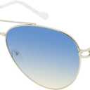 Jessica Simpson Women's Metal Aviator Pilot Sunglasses