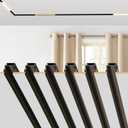 SCON 6-Pack Track Rails, Recessed Magnetic Track Lighting Kit, Easy Install Aluminum Rail System for Flush Mount LED Heads, for Magnetic Lamp Heads for Kitchen, Living Room, Office, Shop (3.3FT)