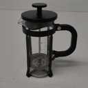 High - Quality 21 Ounce / 600ML French Press - Stainless Steel & Heatproof Glass, 4 - Filter Design - Make Cold Brew, Espresso, Coffee & Tea with Ease (Black)