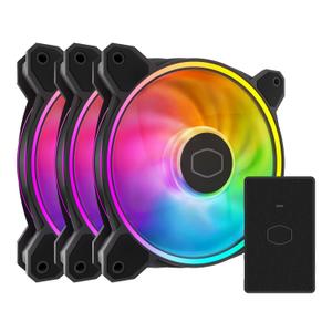 Cooler Master MF120 Halo 3in1 PC Case|Liquid Cooler|Air Cooler Fan, 120mm Fan, Dual-Loop aRGB Rings, Dynamic PWM 2,050 RPM, Air Balance Blades, aRGB Lighting, Hybrid Frame