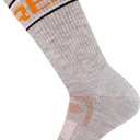 Merrell Men's and Women's Zoned Cushioned Wool Hiking Crew Socks-1 Pair Pack-Breathable Arch Support Medium