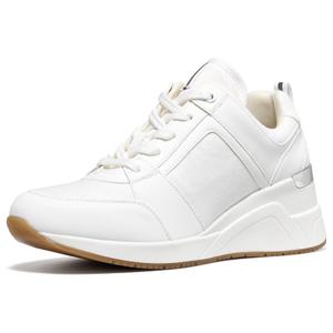 Cestfini High Heel Wedge Sneakers for Women Dressy Hidden Wedge Tennis Shoes Lightweight Fashion Heeled Sneakers Lace Up Women White PGYDX06W-174-RT-ALLWHITE-6.5