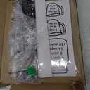 Premium Measuring Cups and Spoons Hanging Rack with stick, Measuring Cup Organizer Rack Suitable for Kitchen Hanging Cups and Spoons, Including Screw and Adhesive Mounting (Stickers+Measuring)