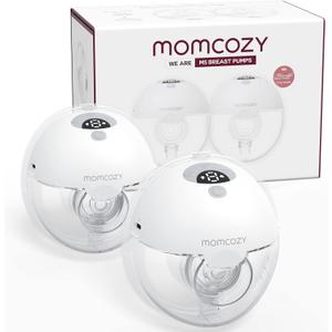 Momcozy M5 Wearable Breast Pump, 2-Pack Gray