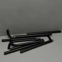 Black Wrap Around Curtain Rods 66 to 120:Blackout Heavy Duty Adjustable Long Window Curtain Rod Room Darkening Modern Industrial Curved French Return Metal Drapery Rod Easy Install Matte Black