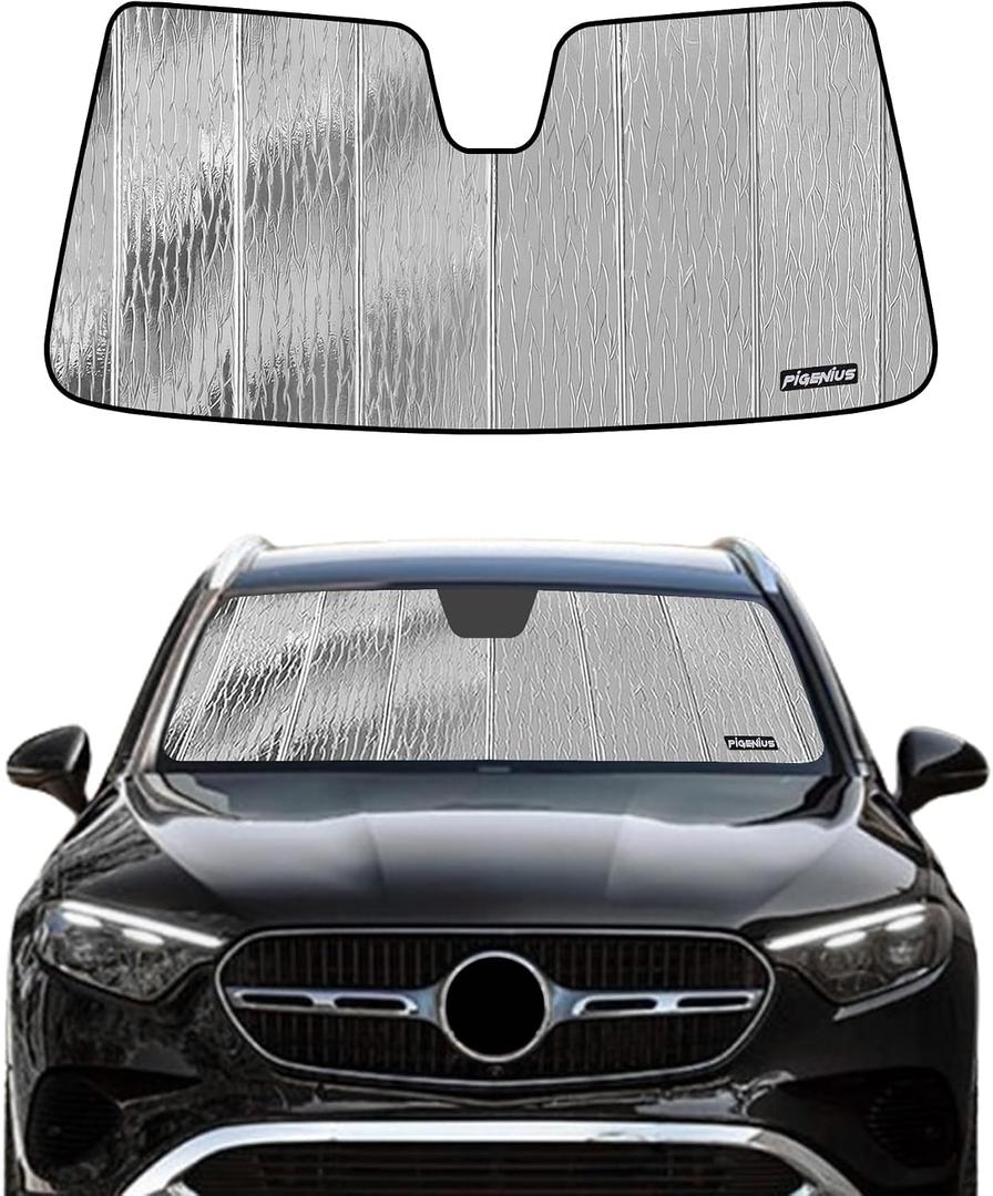 Pigenius Windshield Sunshade for Mercedes-Benz GLE/GLS SUV 2020-2026 Front Window Shade - AstraGuard
