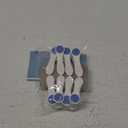 Whitmor Soft Touch Clothespins Set of 10 (White / Blue)