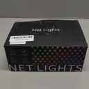 4ft x 18ft Smart Christmas Net Lights Outdoor Mesh Lights, 300 LEDs Bluetooth App Programmable, 105+ Scene Modes, Music Sync, IP44 Waterproof, Timer, RGB Bush Light for Tree Fence Holiday Decorations