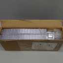 DLux 100 x 3 oz Mini Dessert Cups with Spoons and Lids, Square Tall - Clear Plastic Parfait Appetizer Cup - Small Reusable Serving Bowl for Party Desserts Appetizers - With Recipe Ebook