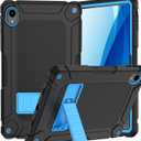 BMOUO Case for Onn. 12.1" Tablet Pro 2024 (Model: 100146663), Shockproof Protective 12.1 Inch ONN Tablet PRO Case with Built-in Stand for Walmart Onn 12.1 Inch Pro Tablet 4th Gen, Black and Sky Blue