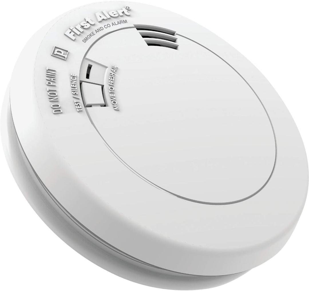 FIRST ALERT BRK PRC710V Talking Smoke and Carbon Monoxide Alarm with Built-In 10-Year Battery , White , PRC710 Voice
