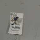 Catery Blue Rhinestone Bride Wedding Hair Comb Ceramic Flower Bridal Hair Clips Headpiece Hair Accessories for Women and Girls