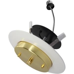 5/6 Inch Recessed Can Light Conversion Kit,for Ceiling Light Fixture,Pendant Light,Ceiling Fan Compatible.Instant Convert to Hanging Light, Gold 1 Pack