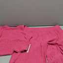 Women's 2 Piece Outfit Casual Lounge Set - Comfy Ribbed Knit Crop Top Pants Sweatsuit Trendy Going Out Tracksuit for Women, XL