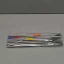 Stainless Steel Straw Replacement Fits for Stanley Adventure Travel Tumbler and Simple Modern 40 oz Tumblers - 8 Reusable Metal Straws with Silicone Tips and 4 Cleaning Brushes (Silver)