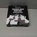 Heat Cap Leopard Thermal Steam Cap - 10-Level Heating for Deep Conditioning Natural and Black Hair at Home