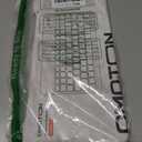 OMOTON Bluetooth Keyboard for Tablet/Android/Windows/iOS, with 7 Colors Backlight Rechargeable Wireless Keyboard Compatible with Galaxy Tab A9+/A9+ Plus/S9/S9 Plus/S9 FE, White