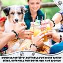 Soulchen 100 Pcs Paw Print Silicone Bracelets Dog Paw Print Rubber Wristbands for Birthday Puppy Animal Decorations Goodie Bag Party Favor Stuffers Silicone Bracelets (Black)