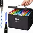 Alcohol Markers for Adults - Coloring Marker Set, Alcohol Ink Markers with Fine & Chisel Dual Tips, 120 Colors Drawing Marker with Stand Case and Carrying Bag