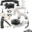 munirater Cooling System Replace Kit 5.0 V8 Supercharged Replacement for 2014-2021 F-Type 2010-2020 XF 2017-2019 XE LR092992 LR090630