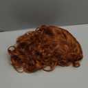 Rugelyss Long Wavy Wigs 28 Inches Natural Copper Fox Red Synthetic Kinky Curly Hair Wig for Women