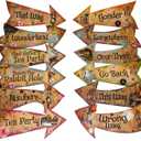 Alice in Wonderland Party Vintage Style Arrow Signs/Mad Hatters Tea Party Props Pack of 12 Signs