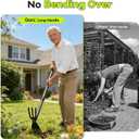 Hoe Garden Tool, 30-75 Inch Adjustable Garden Hoe Long Handle for Weeding, 2 in 1 Heavy Duty Hoe Cultivator Hand Garden Tools for Gardening Planting
